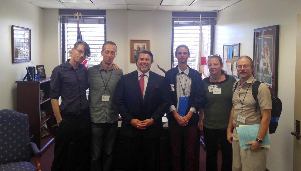 BruceWStanley's tweet photo. The #ReclaimFLFuture day of advocacy at the Florida Capitol has led to the scheduling of Florida's Statewide #Fracking Ban Bill #SB462 to be heard on Monday. If it passes, Florida will become the largest state in the country to ban fracking. Keep up the pressure! #BanFrackingInFL https://t.co/bOH9Ye61ih