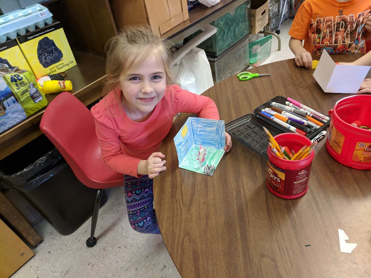 adcockhome's tweet photo. Ks @PowElem creating dioramas with the sun and something to block the light. Then testing with a flashlight to see where the shadows falls. #WeLearnWhenWeDo https://t.co/L5smcIGXGq