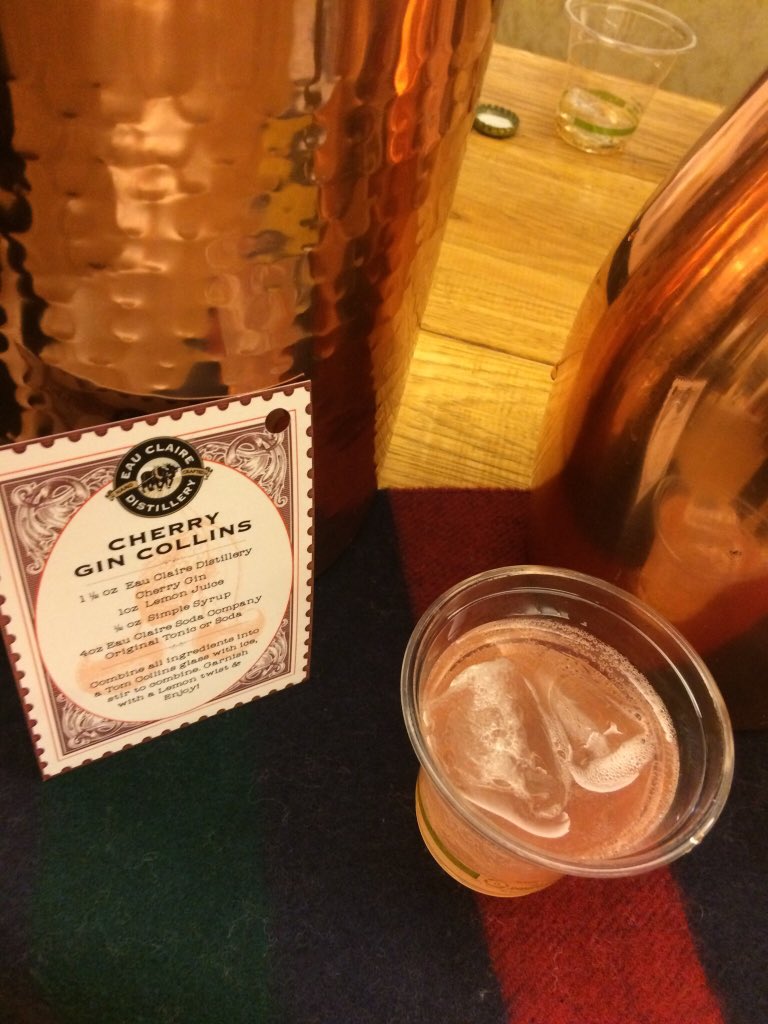 EauClaireCraft's tweet photo. It’s Friday! Making cocktails #cherrygincollins #vinbin @CoopWineSpirits https://t.co/UBe0X0zb5y