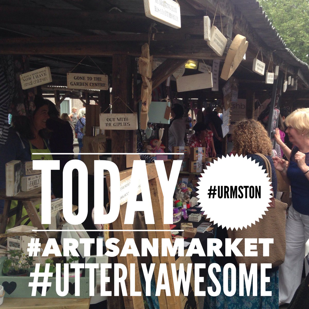 TODAY
#Urmston Artisan Market #Trafford #Manchester
And what an amazing day we have lined up....
10-4
Railway Road M41 0XL
#GrabABrolly
#ShopLocal
#SupportLocal
#ValentinesDay just around the corner...