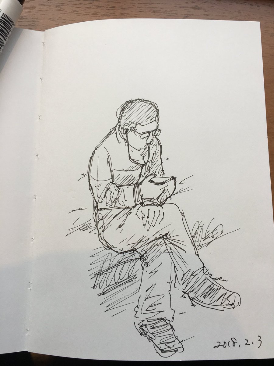 靴下がうまく履けないくらい身体がカチカチなのはどうでもいいとして、絵を描く時の手首のカチカチさには苛立つ昨今。リハビリ開始。 