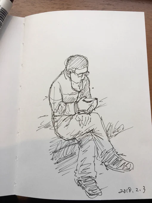 靴下がうまく履けないくらい身体がカチカチなのはどうでもいいとして、絵を描く時の手首のカチカチさには苛立つ昨今。リハビリ開始。 
