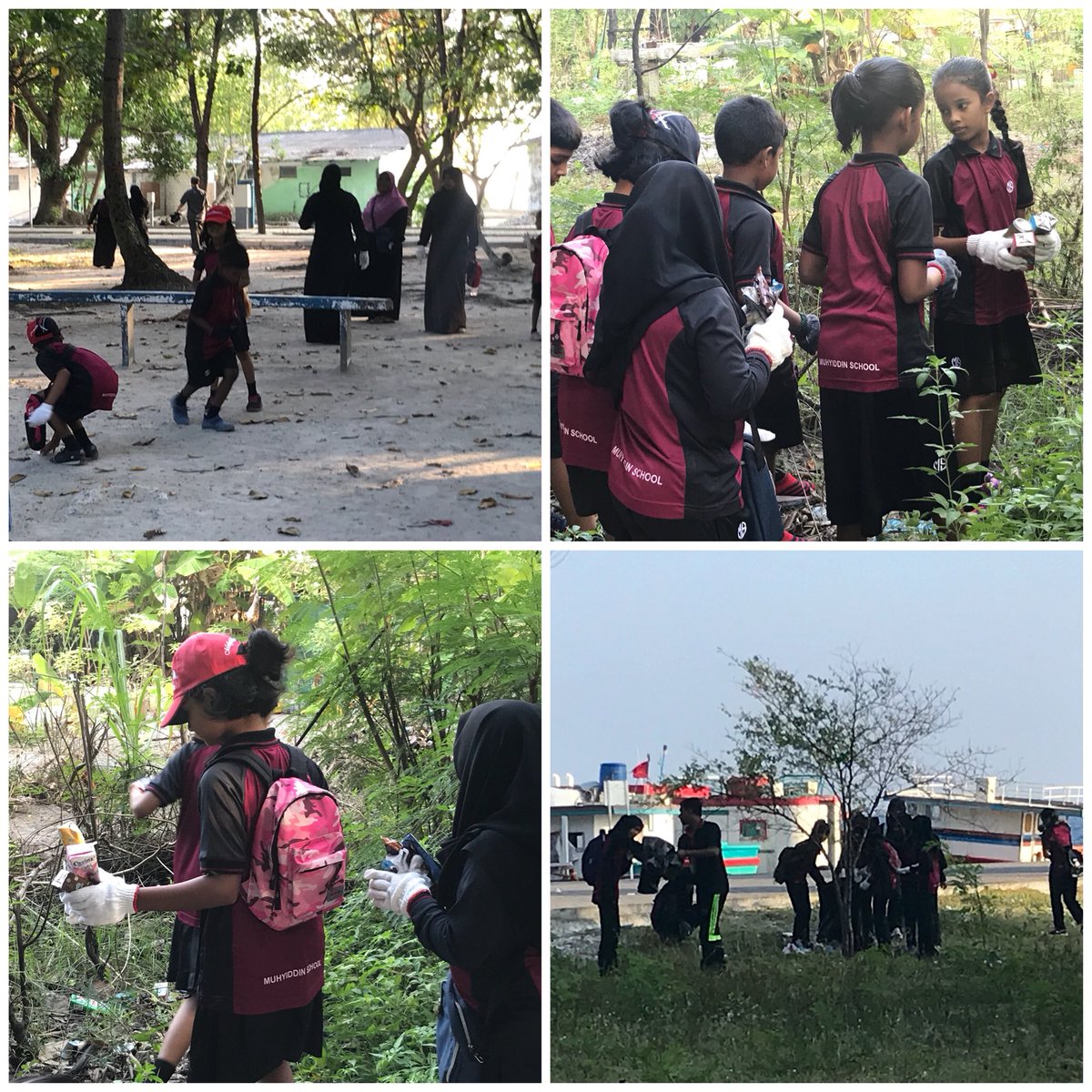 Muh_mv's tweet photo. Happening now: Villimale Clean Up by students, parents & staff of Muhyiddin School. #FriendsOfNature #LetsKeepOurEnvironmentClean https://t.co/vBqqMnWMAm