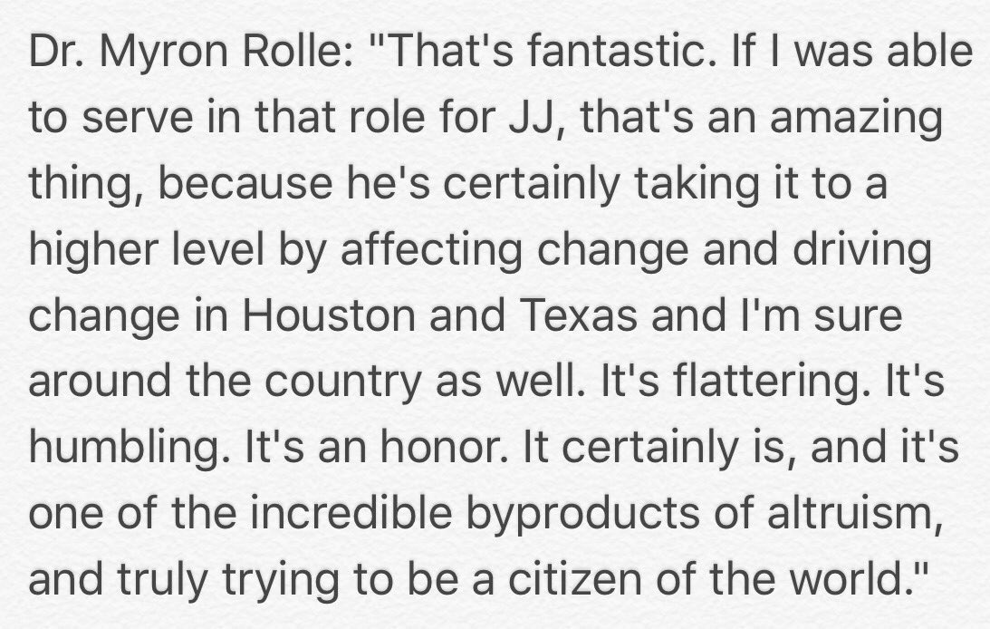 MarkBerman_'s tweet photo. .@JJWatt said during a fan forum connected to the Walter Payton NFL Man of the Year Award, former college &amp; NFL safety Dr. Myron Rolle (@MyronRolle) inspired him to develop his foundation while he was in college. Dr.Rolle is neurosurgery resident at Massachusetts General Hospital https://t.co/b3Z7bdD3L6