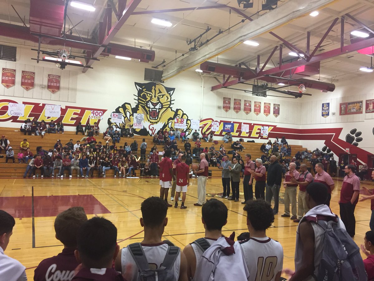 caguilarrusd's tweet photo. Celebrating Coach Hunter’s 400 + wins tonight in the house Hunter built. Cougar Pride! @cougar_crossing @KevinSwartwood1 @EukerJeuker @MSSsports @MercedUHSD @SuptPeterson https://t.co/cv21OqosfQ