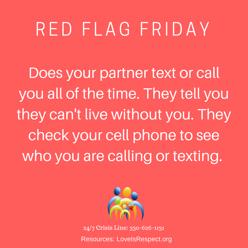 CodyatTheCenter's tweet photo. #RedFlagFriday, Red flags are behaviors in a relationship to watch out for. Remember, you are not alone! Please #talk if you feel your #relationship may be unhealthy. It is not your fault. #FridayInformation #parents #teens #respect #trust #boundaries #TDVAM2018 #LoveisRespect https://t.co/NHkEkJDEDt