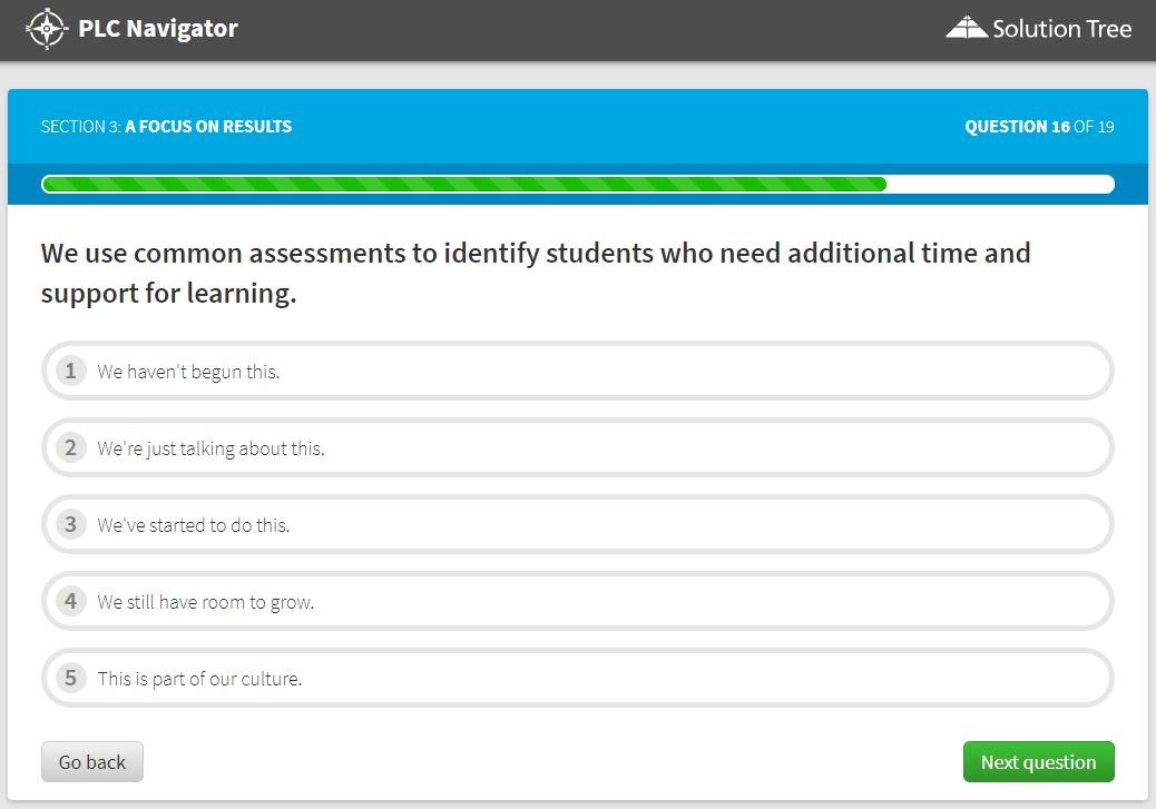 SolutionTree's tweet photo. 19 questions to help you determine where you are on your PLC journey, and identify potential next steps! Take the PLC quiz: https://t.co/IzDVdDm62v #atPLC #edchat https://t.co/RKdJ8j1cYn