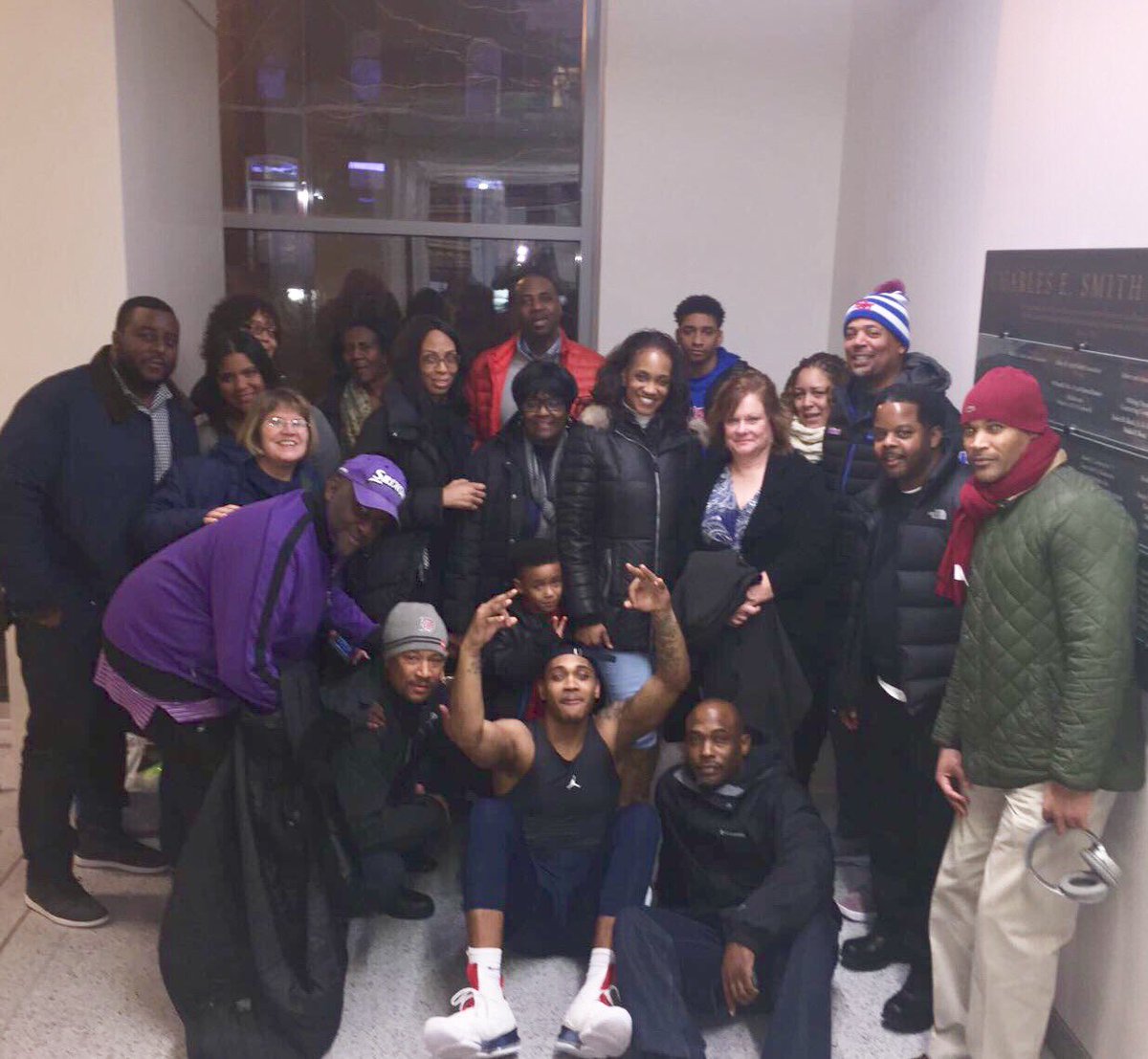 bougie_so's tweet photo. The outpouring of support for @Kelll_12 homecoming! We have a tremendous village....... #DuqvsGW #oursupportsystem #destined4greatness ❤️💙🏀🙏🏽💪🏽 https://t.co/Wwxsdo7MJb