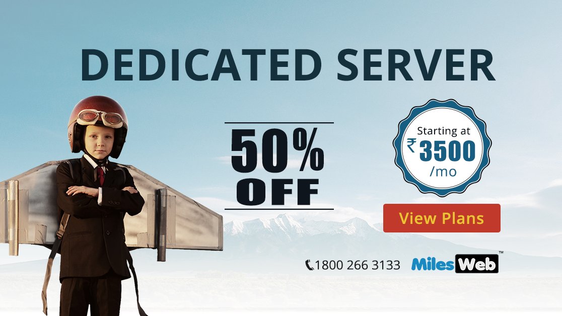 MilesWeb's tweet photo. Limited Offer: Get 50% Discount on Dedicated Server Plans*. For more information visit: https://t.co/zSQyGvRvMv   #DedicatedServer #WebHosting #HostingOffer https://t.co/k4spfooej4
