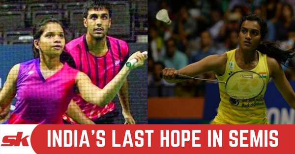 Sportskeeda's tweet photo. #IndiaOpen2017: @Pvsindhu1 & @pranaav6-@sikkireddy only Indians to enter semifinals
Read: https://t.co/KwySrXyqqt https://t.co/AYOWveINu6