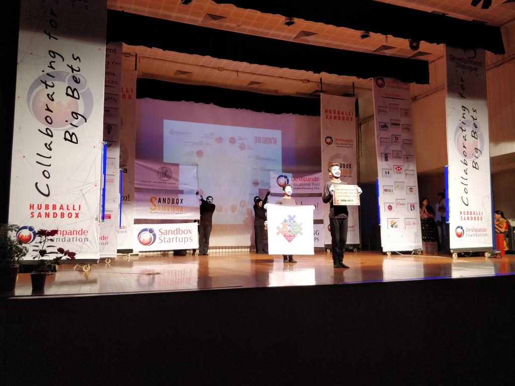 NaveenForChange's tweet photo. A magical 3D representation of the Sandbox ecosystem by these young minds! #DD2018 #SandboxDD https://t.co/AlilkswCKI