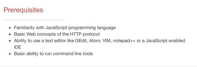 Oracle MOOC: RESTful NodeJS Microservice applications   #Free training #MOOC #NodeJS #Microservices  https://t<a href="/tag/free"class="tags"><span>#free</span></a><a href="/tag/nodejs"class="tags"><span>#nodejs</span></a><a href="/tag/mooc"class="tags"><span>#mooc</span></a><a href="/tag/microservices"class="tags"><span>#microservices</span></a>