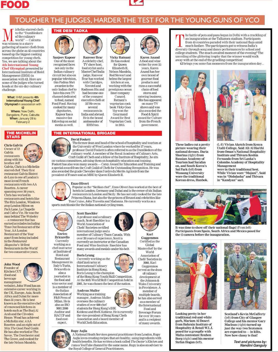 ycolympiad's tweet photo. Fantastic newspaper coverage for #yco18 @IIHMHOTELSCHOOL rocks! Another event successfully organized by #MyIIHM https://t.co/AdUdh9pXme