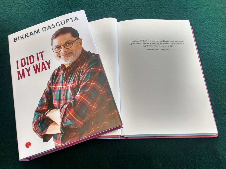 IDidItMyWayBook's tweet photo. While  he wrote a story of a middle class boy and his journey to success but  when you read the book you will realise it was series of lessons he  wanted to leave behind for his sons, Rahul &amp; Romit.
 #LaunchDay #IDidItMyWay #BikramDasgupta #BDG #Memoire https://t.co/AFccveIuYO