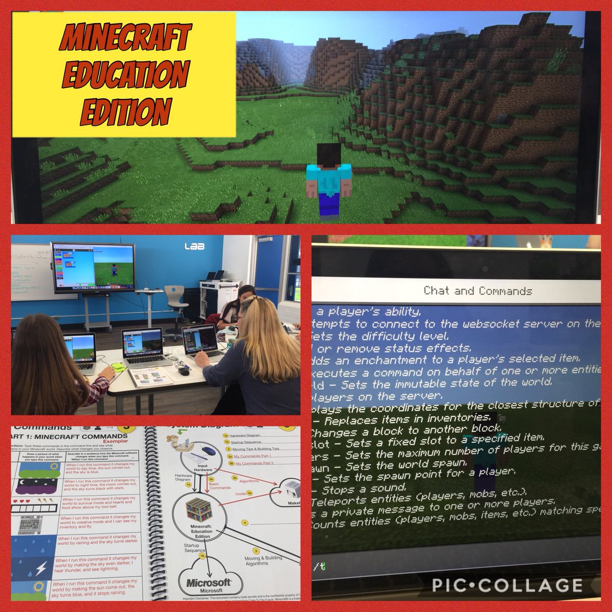WillmoreWSD's tweet image. 2nd &amp;amp; 3rd grade teachers getting trained on script-based coding with #Minecraft!  #tbirdscode @westminstersd