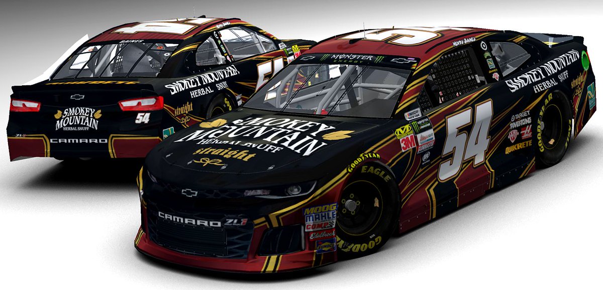 A #SmokeyMountainSnuff #NASCAR Concept, with colors based on their Straight variant.