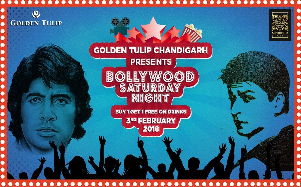 GoldenTulipChd's tweet photo. Groove on the trendy bollywood tunes as Mehroom Band makes your Saturday evening rememberable with our bollywood Saturday night. 
For reservations, please call: 08558855715 &amp; 08288030703. 
#GoldenTulip #Chandigarh #Bollywood #Saturday #Night #weekend https://t.co/8ryxASwPpb