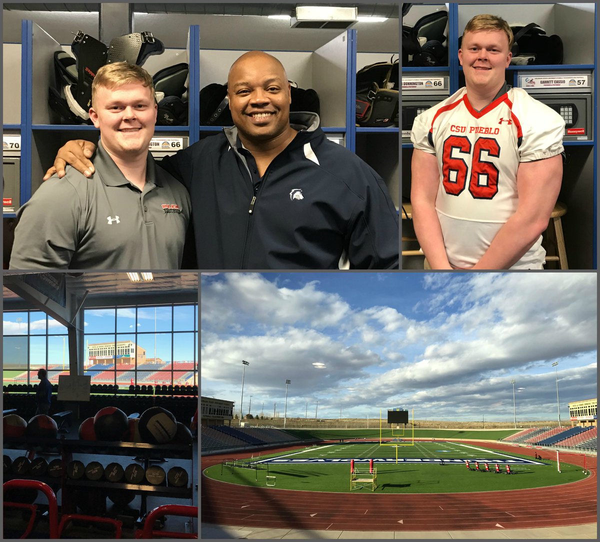 SeanDunnington's tweet photo. Thank you @CoachSmith91, @CoachWristen, coaches and players for an great visit at CSU-Pueblo! https://t.co/e0hosIKDBs