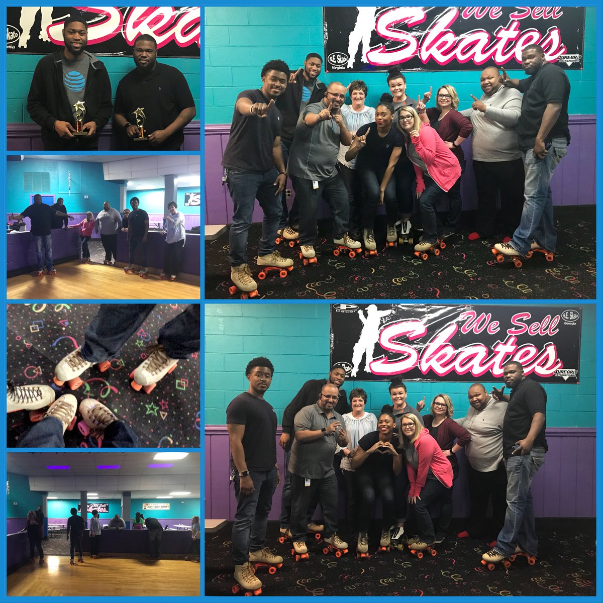 Great team outing at the skating rink tonight!!! This team is going to be #unstoppable!!! 🤩🔥🏆 #growth #development #2018goals #wintogether #mightiER #TMT #raiseup #riddlezrydaz 💯🥇📺 @MidAtlantic1860 <a href="/404girl/">Betsy Francis</a>