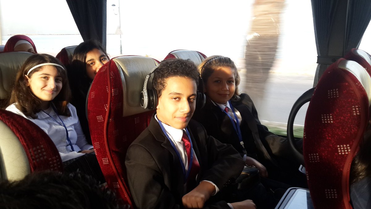 MonaJalaleddine's tweet photo. On our way to the #Final_Conference filled with enthusiasm and determination to benefit the most from this valuable experience! #LAUBeirut @LAUModelAL @DawhaHighSchool https://t.co/Gm1SPCFZK0