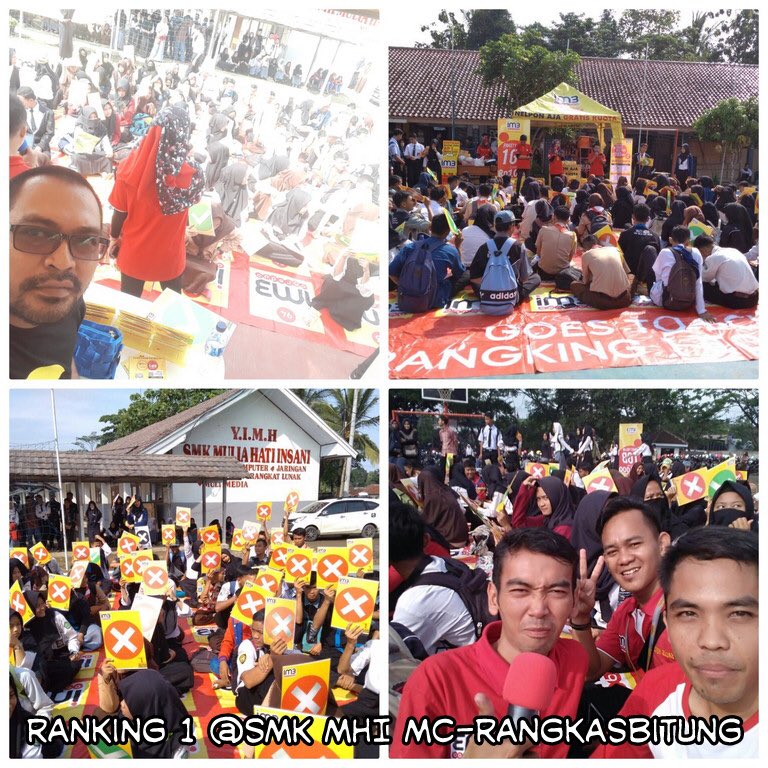 Telefast_id's tweet photo. Kemeriahan acara ranking 1 di SMK MHI Rangkasbitung kerjasama @Telefast_id dengan @indosatcare https://t.co/uPFi5M00Nr