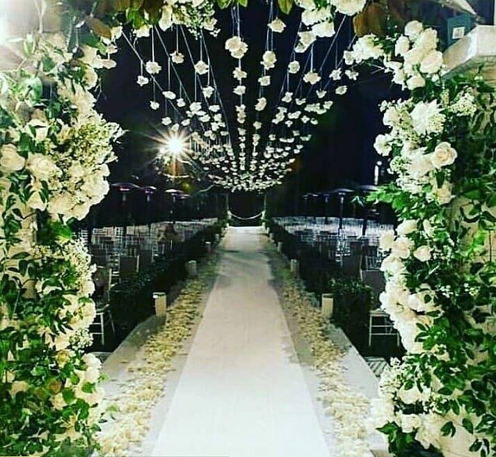 Dekorasi pernikahan Taeyang dan Min Hyo Rin