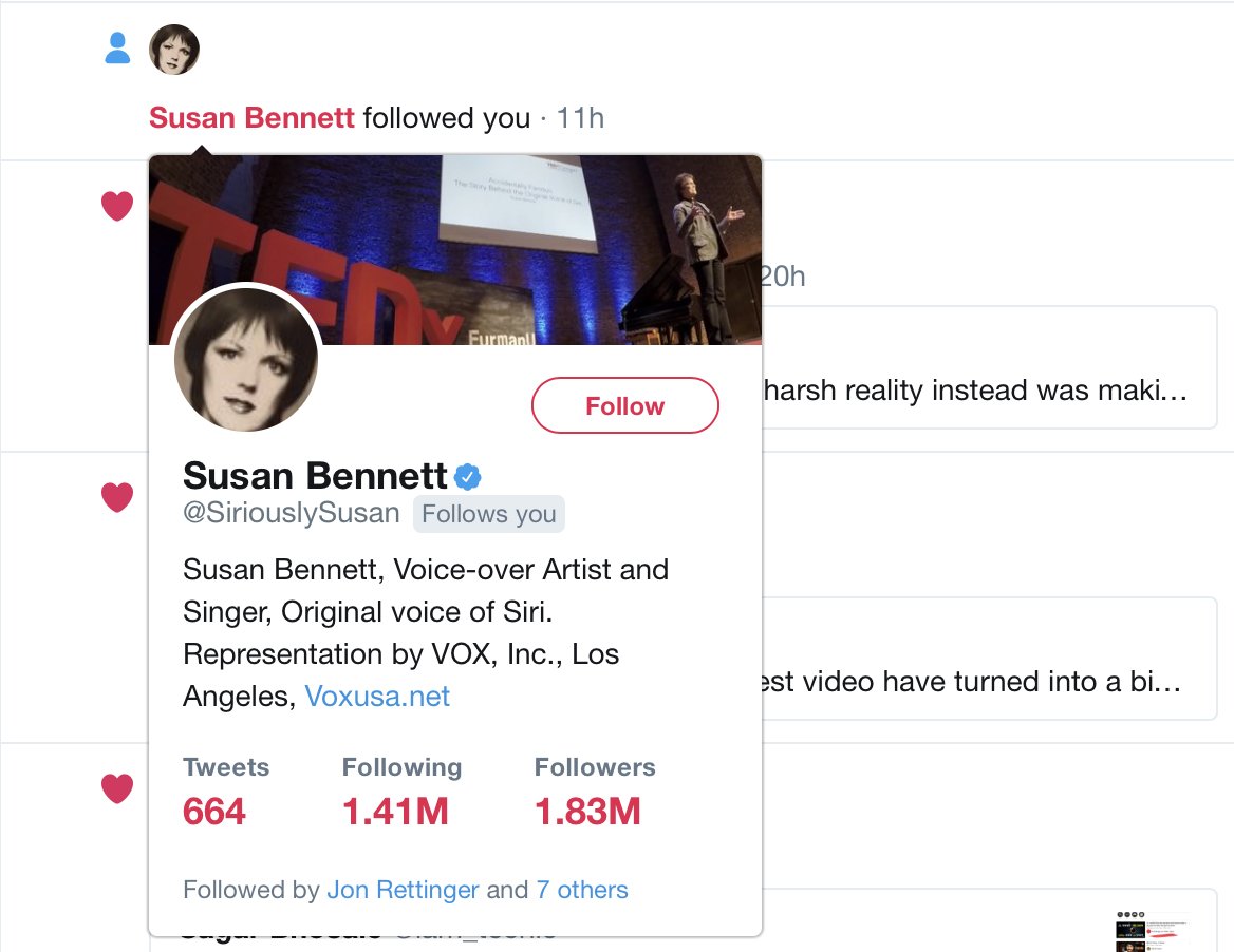 iam_techie's tweet photo. Apparently Siri is Following me on twiiter!😃😃😼 @SiriouslySusan I love your voice!😍 #Siriously #Awesome https://t.co/SZ0g6xoiVs