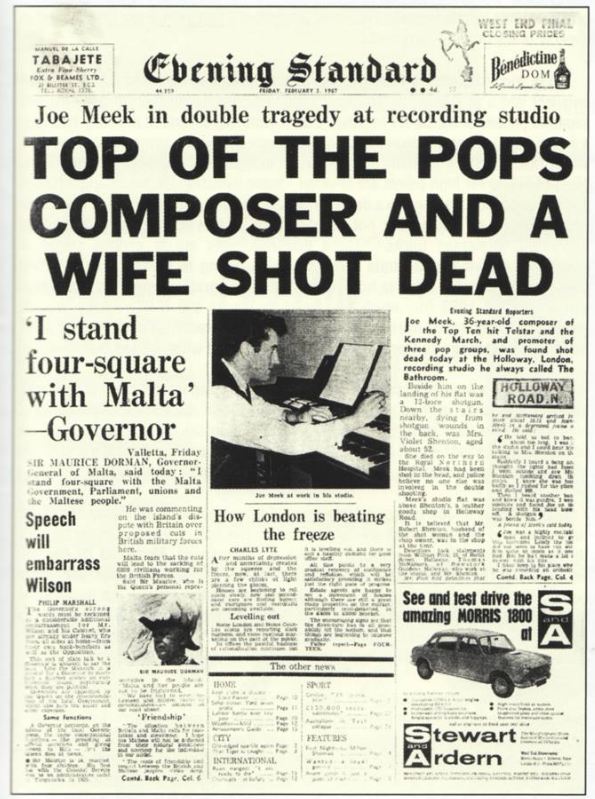 JoeMeekSociety's tweet photo. It was 51 years ago today ...... https://t.co/QmpaEsFPUn