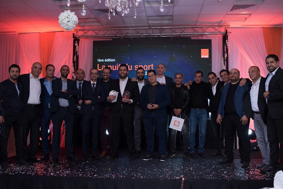 [Sport et Travail] : Nos champions 🏆 récompensés pour les titres décrochés lors de la première édition de la nuit du sport by <a href="/OrangeTN/">Orange Tunisie</a> 🏉⚽🏀