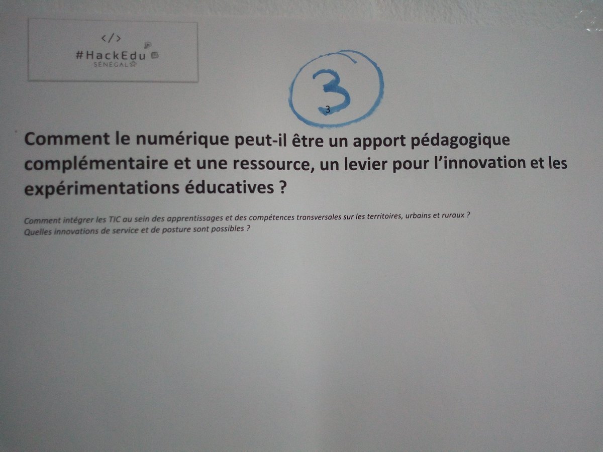 azoubig's tweet photo. Les quelques thématiques sur lesquelles les participants vont réfléchir pour repenser l'éducation du futur. 👊👊👊
- Imaginer un persona 
- Identifier la problématique 
- Proposer une solution 
#HackEdu 
#FundEducation 
#EducationsEnPartage
#FinancerLeducation
#kebetu https://t.co/kCwR6dJnml