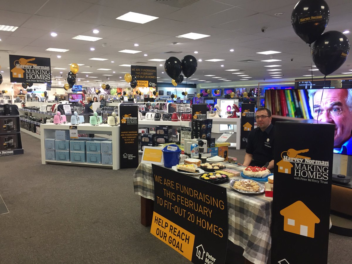 mlsloane's tweet photo. Fundraising is well on the way @harveynormanIE for the @PMVTrust We are looking to raise over €15,000 in our Airside store this February, please come in &amp; support. Thank @TescoIrl Holywell &amp; @SuperValuIRL in Boroimhe for donating some of these sweet treats for today #PMVT https://t.co/BVsOAfCD3W