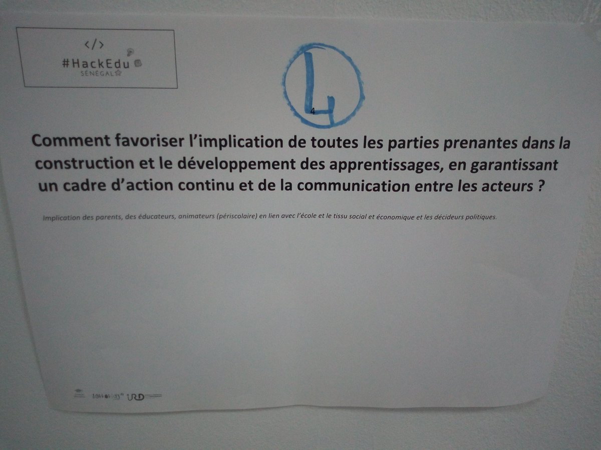 azoubig's tweet photo. Les quelques thématiques sur lesquelles les participants vont réfléchir pour repenser l'éducation du futur. 👊👊👊
- Imaginer un persona 
- Identifier la problématique 
- Proposer une solution 
#HackEdu 
#FundEducation 
#EducationsEnPartage
#FinancerLeducation
#kebetu https://t.co/kCwR6dJnml