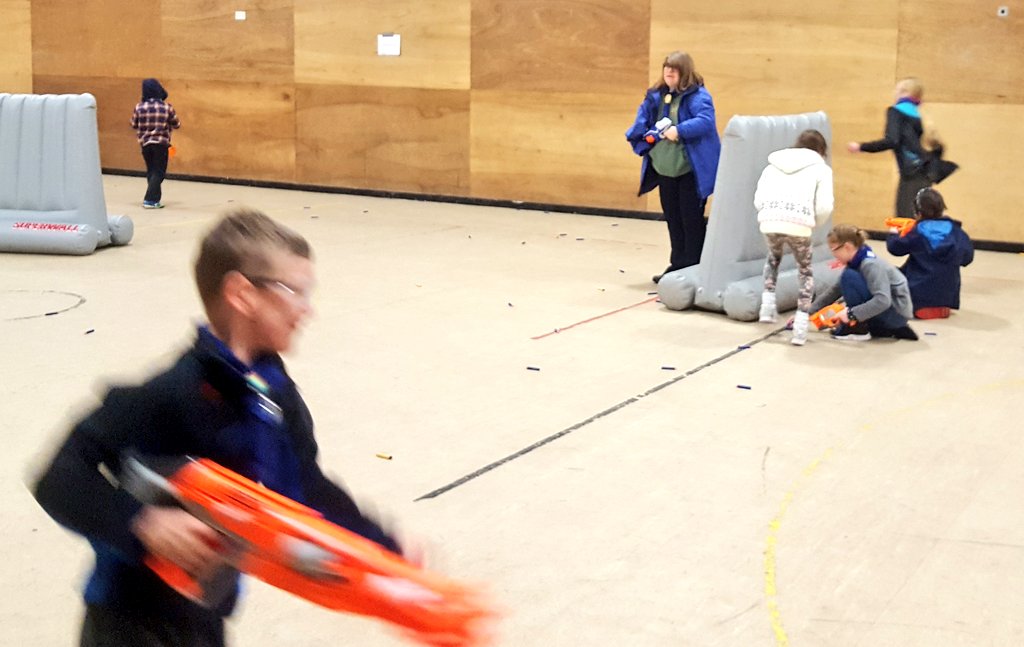 WoodSageOutdoor's tweet image. 1st Hollinshead Scout Group are staying in The Lodge @BowleyCS in a murder / mystery themed weekend...what better than to take part in our #NERF war activity!