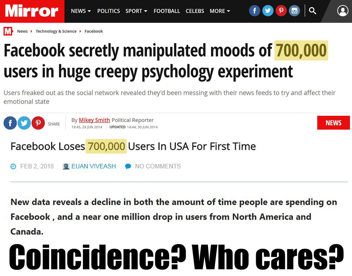1ng1n33r_'s tweet photo. @Jacob606 @BethLynch2020 Twitter should be careful. Manipulating people's moods didn't work out too well for Facebook. A lagging indicator, yes, but I'm hearing word that FB has about 3 Q's left before it gets #MySpaced. https://t.co/zpD3ulfoRw