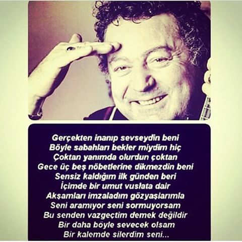 böyle bir güfte gerçekten yazılmış olabilir mi?
küçükken ne kastettiğini anlamadan eşlik ettiğimiz şarkıların, büyüyünce dinlediğimizde içimizi dağlaması diye bir gerçek var. 
#kayahan #sabahlaruzak