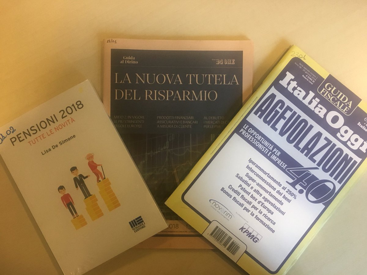 Studiare studiare studiare!
#formazione #self #welfare #risparmio #tutela #pensioni #agevolazioni #opportunità #aggiornamenti