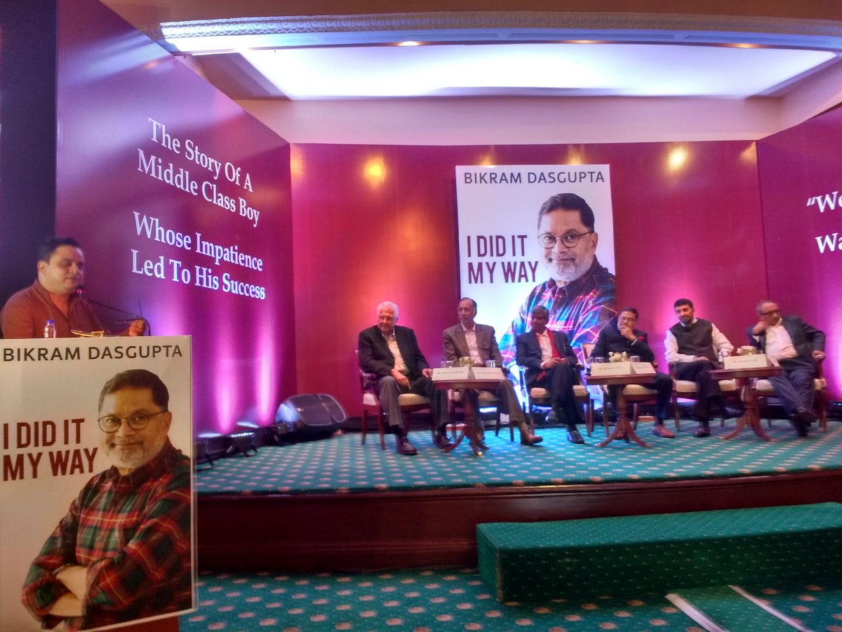 IDidItMyWayBook's tweet photo. Mr. Bratya Base, Honourable Minster of IT, Government of West Bengal at the unveiling of Mr. Bikram Dasgupta’s memoire ‘I DID IT MY WAY’...

#LaunchDay #IDidItMyWay #BikramDasgupta #BDG #Memoire https://t.co/UzLERhnLOu