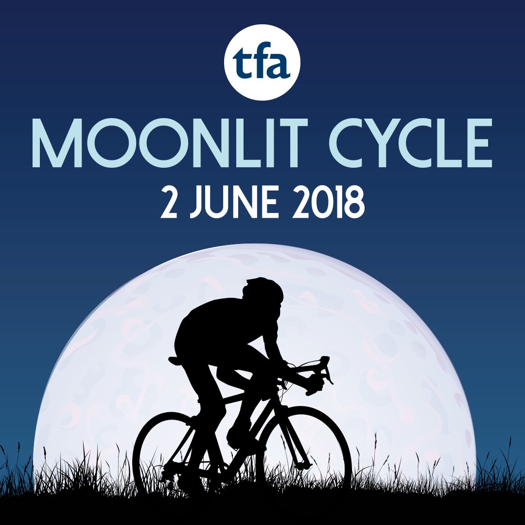 So what have you got planned for the weekend?  Signing up for the 2018 #TFAMoonlitCycle of course! ow.ly/rleO30iahmx