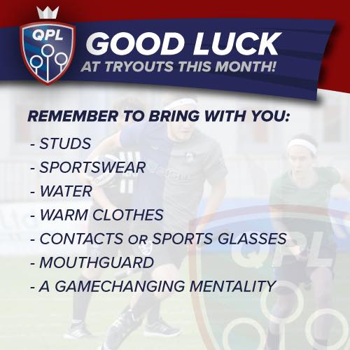 Good luck to everyone trying out this month - go and #ChangeTheGame! #quidditch