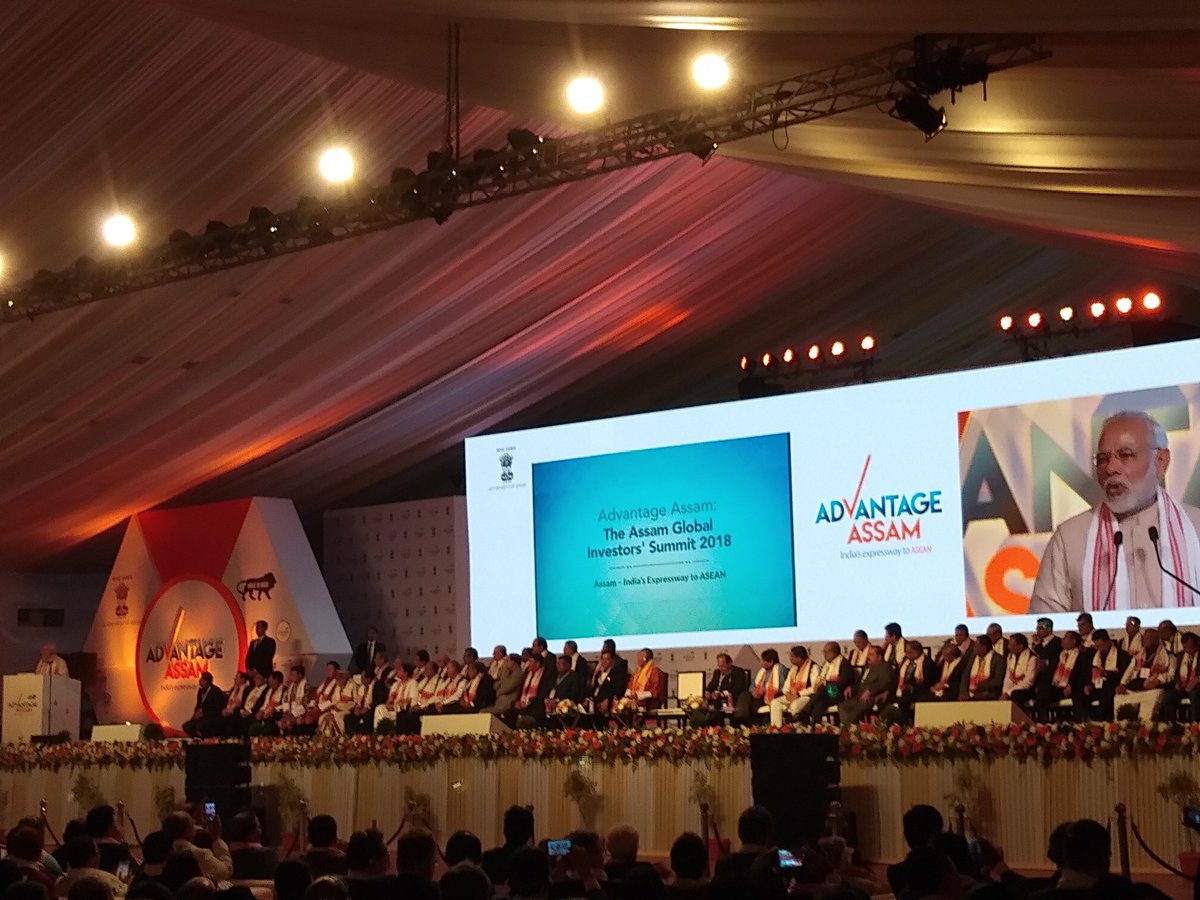 chiraghcherian's tweet image. #AdvantageAssam is in full swing now. Handling over 300 media people isn&apos;t easy, but #PerfectRelations makes it happen with ease. #NarendraModi Is obviously a hit!
