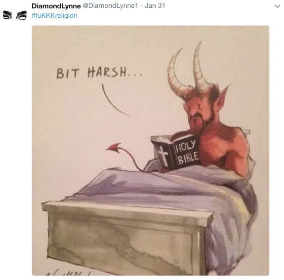 jesusintoast's tweet photo. Retweets of the Week #RTOTW
#follow this person
#atheist
@DiamondLynne1 https://t.co/j9Ct4SZYBF