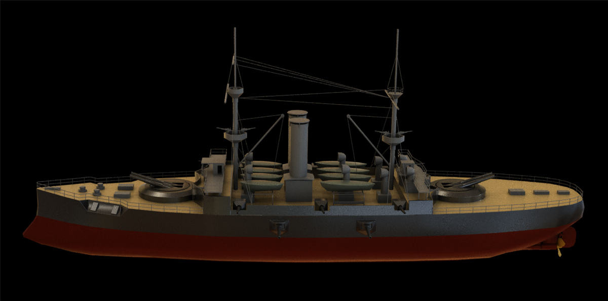 dddzzzru's tweet photo. Low poly Warship Hood 1891 for mobile game 17K #modeling #lowpoly #gamedesign #gamedev #gameartist #unity #MobileApp https://t.co/W3TwGvSGVY