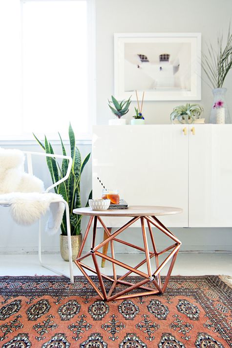 homeoholicc's tweet photo. #HomeDecorCrafts
Side Table With Copper Pipe 
Make a side table pop with copper piping in a geometric pattern.
#HomeDecor #DecorTips #DIY https://t.co/ryp09xqxkT
