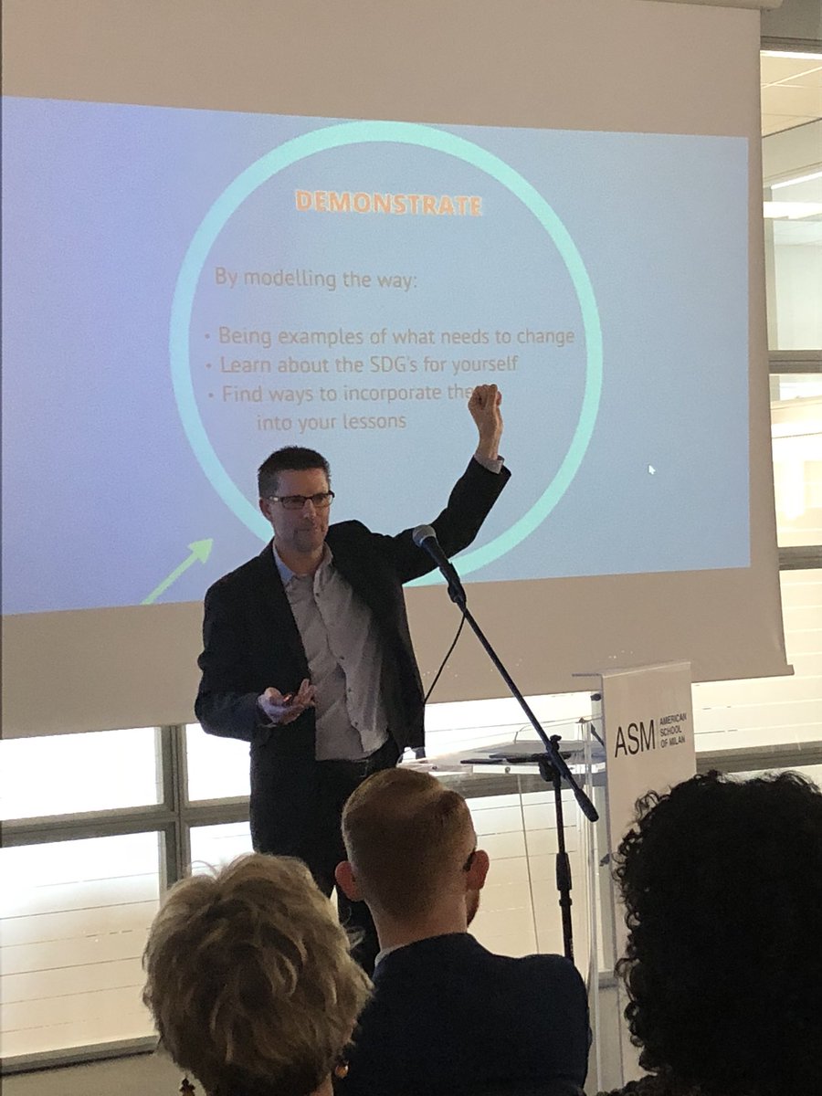 “As educators we are part of making the future.. we need to be examples of what needs to change” #MITA keynote speaker at ASM today, David Youngman, International School of Monza