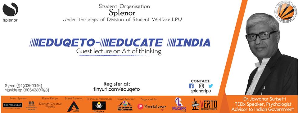 splenorlpu's tweet photo. personality and nature of the person can be judged by their way of thinking...
splenor the best is on....join us at eduqeto and beutify the way of your thinking in the guidance of Mr. Jawahar surisetti @jawahar4
#artofthinking #splenor #HashtagSplenor #Eduqeto #SplenorIndia https://t.co/Vr84NqLnEI
