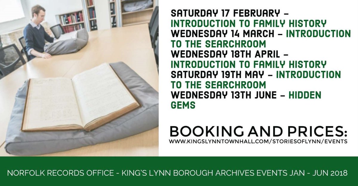 KLTownHall's tweet photo. Are you or your family from King's Lynn or West Norfolk? On 17/2 we have our 'Introduction to Family History' workshop at King's Lynn Borough Archives - a great opportunity to learn more about your family. For info see https://t.co/xDoCbMNnhA @LoveWestNorfolk  @NorfolkRO https://t.co/nfmlTn5xp8