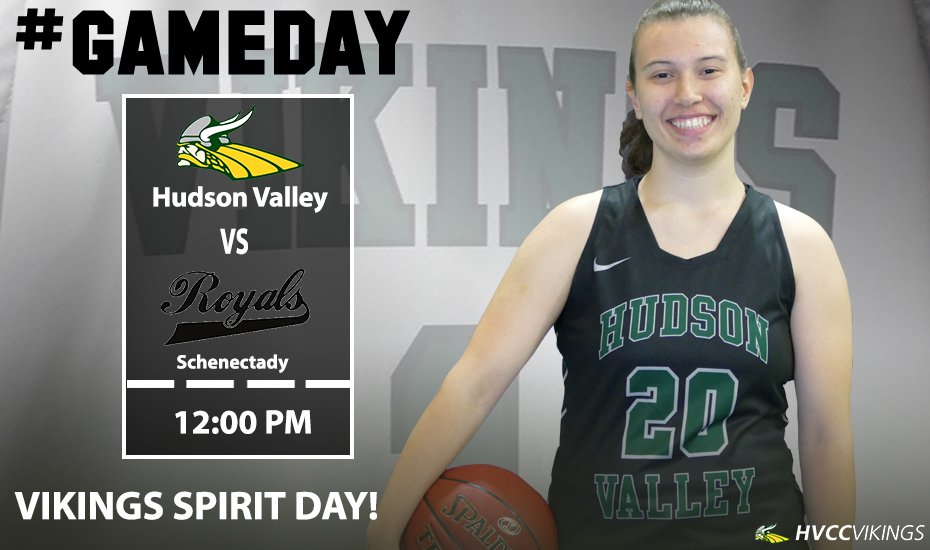 HVCCVIKINGS's tweet photo. #GAMEDAY | It's SPIRIT DAY at @HudsonValleyCC today and the women's basketball team is home to face Schenectady at 12 p.m! We will be accepting donations and selling #FightingForJustus t-shirts all day! We have a DJ, free food and no admission! Come cheer on your Vikings! https://t.co/SpKQueev9Z