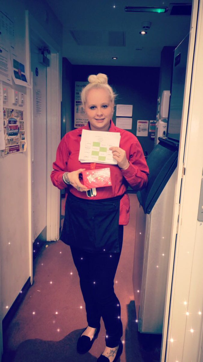 #iminthezone Sian completing her bingo card for the bar! Well done Sian 😊 same again tonight? 😁 <a href="/chrislewis6/">Chris Lewis</a> @brewersfayre