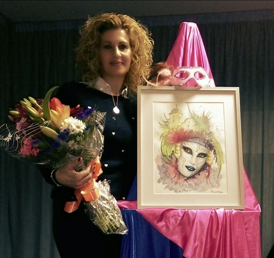 garcipintora's tweet photo. Anoche en #Aljucer en el Casino Cultural presentación del cartel #Carnavales #painting #Aljucer #santigarciaartgallery #Artistasmurcianos #RRSSARTISTAS #orgullosademipueblo. https://t.co/RpE0ZRhAnu