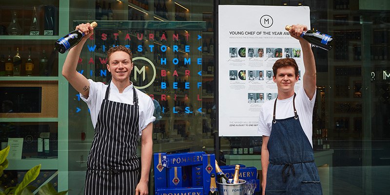 HardensBites's tweet photo. The Young Chef of the Year Awards by @mrestaurants_ and Bookatable is back for a second year - the winner gets to host their own five day pop-up at M Victoria Street. Entries close on 30 April https://t.co/jUK6obA4dX (Photo shows last year's winners Jack Barwick &amp; Perry Torrance) https://t.co/Ba0fsHXiOz